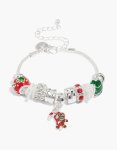 Silver Xmas Toggle Chain Bracelet