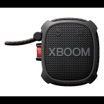 LG Xboom XG2TBK Portable Bluetooth Speaker Military-grade Durability Black