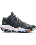 Grade School Ua Jet '21 Basketball Shoes - Pitch Gray 3