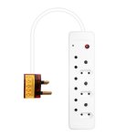 Ultra-power 16A High Surge 6 Way Multi-plug