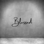 Blessed - L 450MM Grey Font 2
