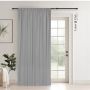 Ready Made Taped Blockout Curtain Light Grey - 600x250