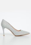 Madison Kylie Court Heel - Silver