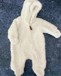 Woolworths White Fleece Onesie Newborn