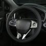 Four Seasons Universal Car Steering Wheel Cover Non-slip Sweat-absorbing Fiber Pu Leather Handle Cover Bread Off-road Pickup Sed