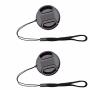 2PCS 58MM Lens Cap Cover For Af-p Nikkor 70-300MM F/4.5-6.3G Canon Ef-s 18-55MM F/3.5-5.6 Is Af-s Dx Nikkor 55-300MM F/4.5-5.6G Ed VR Lens For