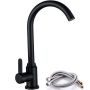 Kitchen Tap Sink Mixer Tap Rotatable Faucet Gooseneck Faucet With 60CM Hose