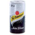 Schweppes Soda Water Can 200ML - 24