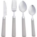 16 Pcs Cutlery Tube Set Taupe