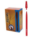 Iwrite Ballpoint Pens Box Of 50 Red