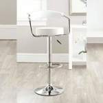 Smte 682 Bar Stool White With Keychain