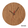 Quinn Wall Clock In Oak - 300MM Dia / Natural / Sleek / Red Second Hand