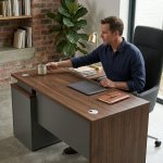 1.4 Modern Durable Eco-friendly L-shaped Office Desk