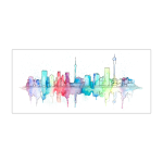 Jhb Water Colour Art Print - 60CM X 32CM