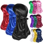 3 Pack Men's Durag Bandana - Breathable Close Fit Tie Down Sport - Assorted