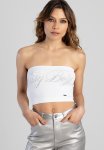 Sissy Boy Marauder:bling Logo Seamless Bandeau - White