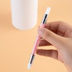 Silicone Nail Brushes Engraving Embossing Nail Art Brushes For Mirror Powder Cuticle Pusher Manicure Tools