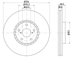 Stone Brake Disc Front BR14016L