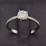 9CT White Gold Solitaire Engagement Ring