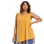 Donnay Plus Size Slub Vest Ochre