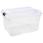 Addis 56L Storage Box Clear With Clear Lid 98597CL