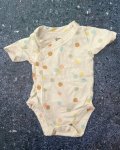 Woolworths White Polka Dot Baby Grow Vest Newborn