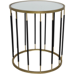 Metal And Mirror Side Table 410 X 410 X 470