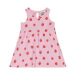 Strawberry Printed Sleeveless Dress