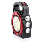 Solar Powered Portable LED Light With 3 Light Sources And USB Charging