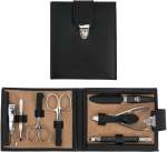 Manicure Set Black Genuine Leather 2