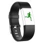 Square Pattern Adjustable Sport Watch Band For Fitbit Charge 2 Size: S 10.5X8.5CM Black