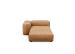 Sofa Daybed L Leather Brown