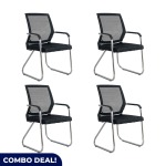 Set Of 4 Visitors Chairs