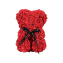 Artificial Soft Rose Teddy Bear With LED Fairy Lights - Red