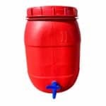 30L Drum With Tap Bulk 20 Units - Red