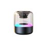 Portable Bluetooth Speaker With Rgb Lights Wireless Stereo Speaker - Black