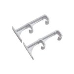 Curtain Rail Double Rail Poly Brackets Various Sizes