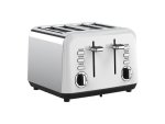 Swan Townhouse Stainless Steel 4-SLICE Toaster 1850W Pearl White