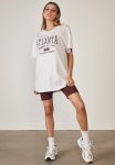 Oversized Graphic T Shirt - Silver Marle atlanta