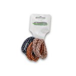 Hair Elastic Ring Tie 6 Pack With 3 Assorted Colours
