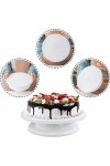 Rotating Cake Turntable Stand 28CM White