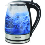 Mellerware Kettle 360 Degree Cordless Glass Silver 1.8L 2200W "azure