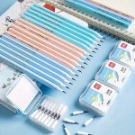 Deli Non-sharpening Pencils 3PCS SET Writing Pens With Refill School Supplies Pencil Stationery Gift