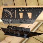 Versatile Angle Measuring Ruler With 45 & 90 Markings - Durable Pvc Ideal For Woodworking & Drafting