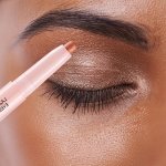 Pearly Glitter Highlighter Eyeshadow Stick - Brightening & Contouring Matte Finish In Orange pink golden Shades