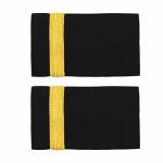 Zaldita 1 Pair Pilot Epaulet Shoulder Boards Traditional Professional Pilot Aviators Uniform Epaulettes With Gold Stripes One Ba