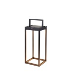 Handy MINI Aluminium LED Outdoor Solar Lantern Black