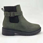 Madison Fashion Gusset Boot - Olive - 8