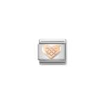 Composable Link Rose Gold Celtic Knot Heart
