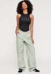 Elle Luxe Curved Hem Graphic Top - Black